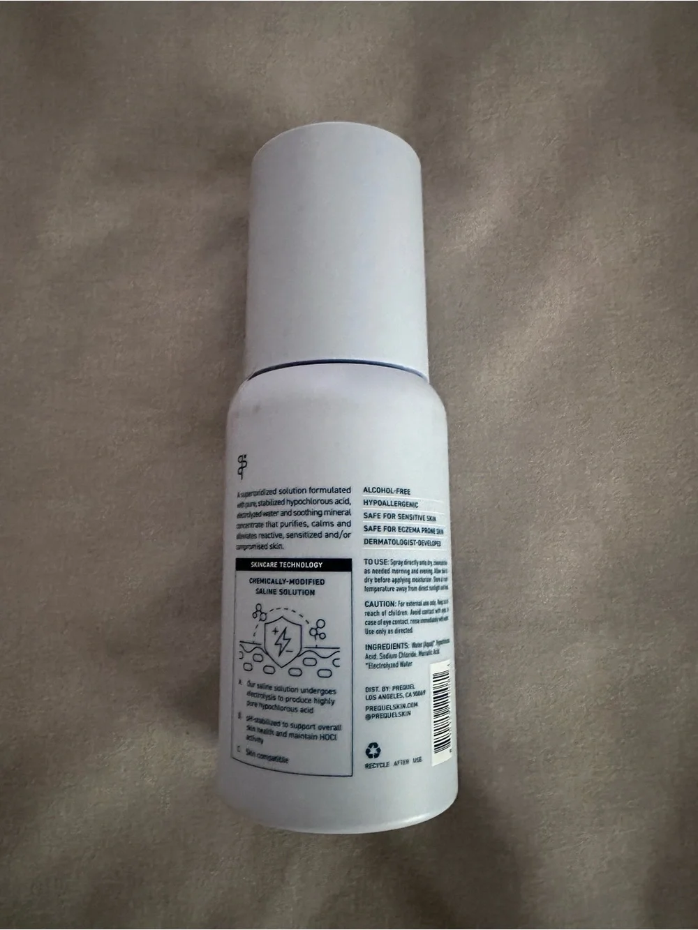Universal Skin Solution Facial Spray - White